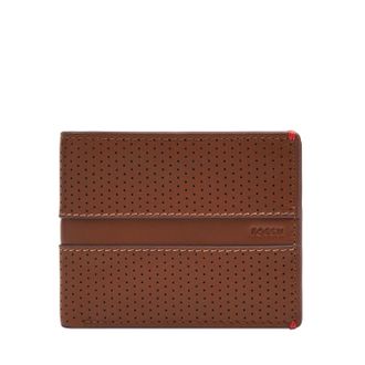 Fossil Mens Sport Tourer Leather Bifold with Flip ID