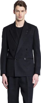 Lardini Wool Mohair double-Breasted Blazer