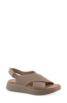 White Mountain Harleen Flatform Slingback Sandal in Monha Fabric at Nordstrom Rack, Size 8.5