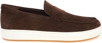 Hogan H668 Moccasin - Heren - Loafers - Bruin - 45 EU - Leer - Schoenen
