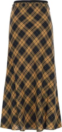 Pinko Ruitjesrok met Hotfix - Dames - Maxi Rokken - Veelkleurig - S - Rokken