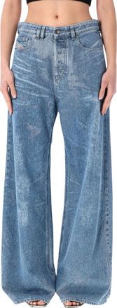 Diesel Blue Wide Leg Jeans