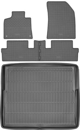 OEM Juego De Alfombrillas De Goma Para Coche Y Maletero Para Citro&euml;n C4 Picasso Ii Minivan (2013-2019)