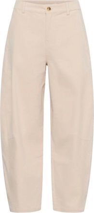 Cream Pantaloni - - Trousers - Donna - Beige - XL