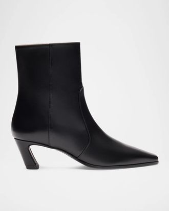 Stuart Weitzman 50mm Stassi Leather Booties