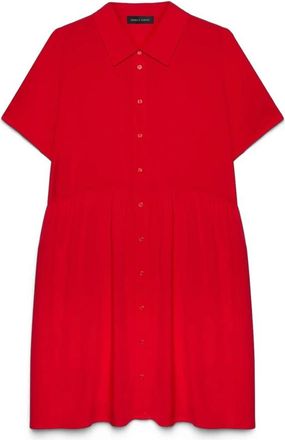 Fiorella Rubino Short Smile Dress - Dames - Shirt Kleedjes - Rood - 2XL - Kleedjes