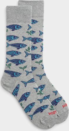 Hot Sox Mens Sardine socks