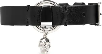 Alexander McQueen Armband met bedel - Zwart