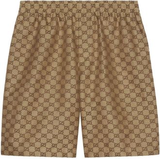 Gucci Gg Supreme Linen Shorts