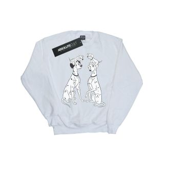 Disney Dames/Dames 101 Dalmati&euml;rs Familie Sweatshirt (Wit)