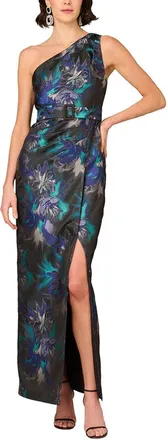 Aidan Mattox Printed Maxi Dress