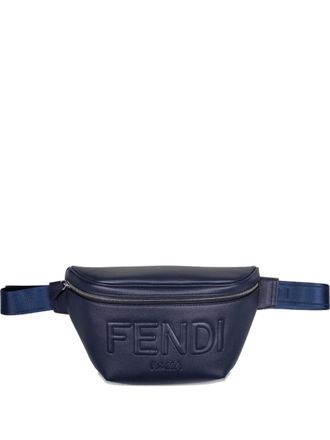 Fendi Marsupio con logo goffrato - Blu