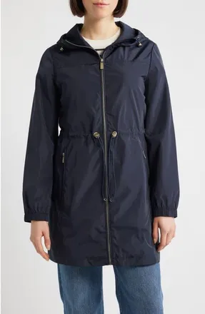 Michael Kors Hooded Anorak Jacket in Navy at Nordstrom, Size X-Large