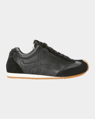 Loewe Men & apos;s Ballet Runner 2.0 Leather and Suede Low-Top Sneakers