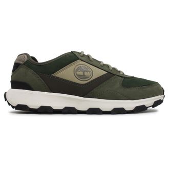 Timberland Winsor Park Oxford Nubuck Leather Mens Comfort Trainers - Green - Size:UK 9.5