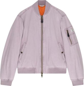 Guess Washed Bomberjack - Dames - Bomber jackets - Paars - S - Katoen - Jassen