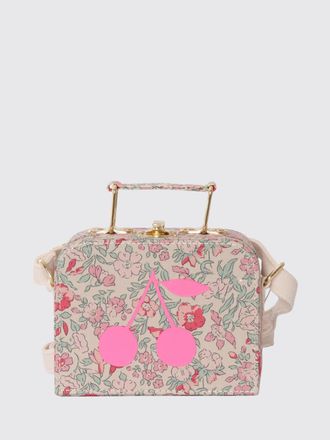 BONPOINT Borsa a mano in cotone con stampa floreale