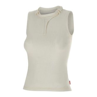 Diesel Sleeveless Tops, female, White, Size: XS T-Iara Tank Top
