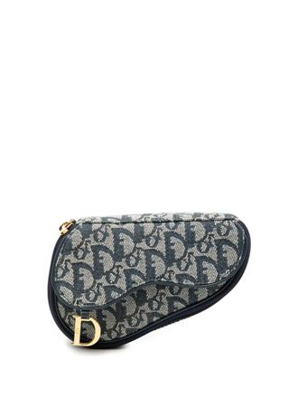 Dior 2000 Diorissimo Canvas Saddle pouch - Blue