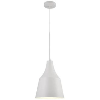 Trade Shop Trade Shop - L&aacute;mpara Colgante Del Techo Moderno Con La Pantalla De La C&uacute;pula Con El Ataque De E27 B46 - Blanco