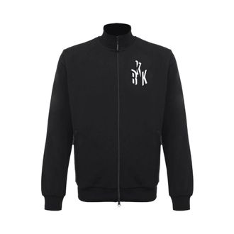Dirk Bikkembergs Zip-throughs, male, Black, Size: 2XL Felpa
