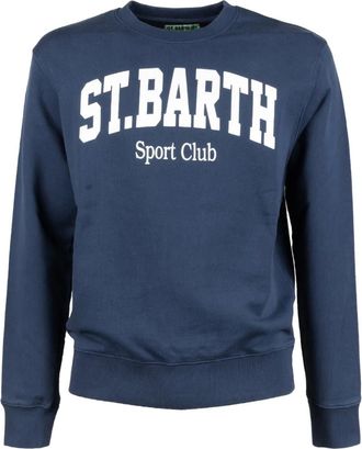 MC2 Saint Barth Trui met ronde hals - Blauw