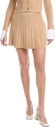 House Of Harlow Maeve Cable Knit Flared Mini Dress