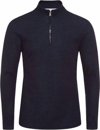 Orlebar Brown Mens Neilson Organic Sweatshirt In Navy/signal Blue/white