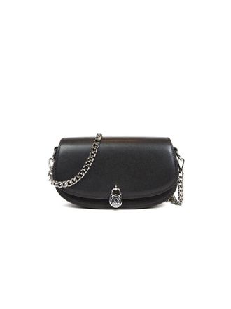Michael Kors Womens Crossbody Bag Black Leather Crossbody-bags