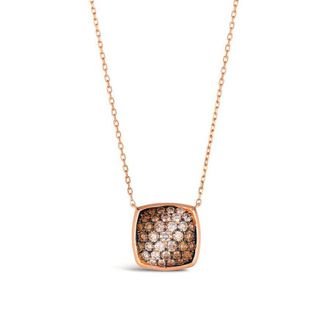 Le Vian Ladies Chocolate Ombre Necklaces set in 14K Strawberry Gold