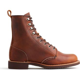 Red Wing Shoes Silversmith Full Grain Leather Boot in Copper Rough & Tough at Nordstrom, Size 7.5