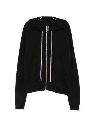 Rick Owens Relaxed-Fit Drawstring Zip-Up Hoodie
