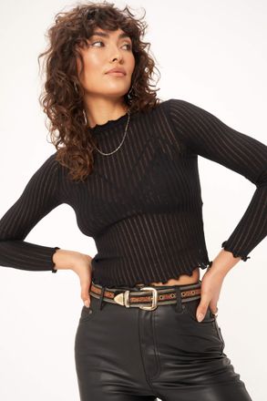 Bloomingdale's Too Close Cozy Mock Neck Fitted Long Sleeve