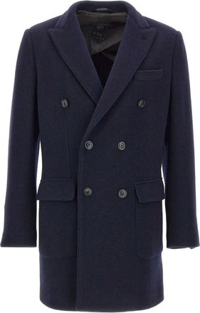 Fay Cappotto in misto lana - Blu