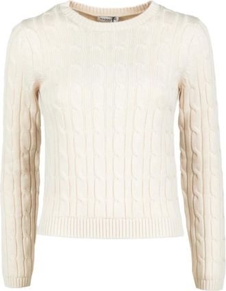 Marella Kabelgebreide trui - Beige