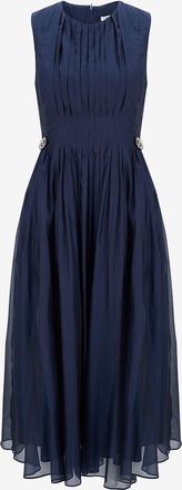 Max Mara Halblanges Kleid aus satiniertem Krepp Wally