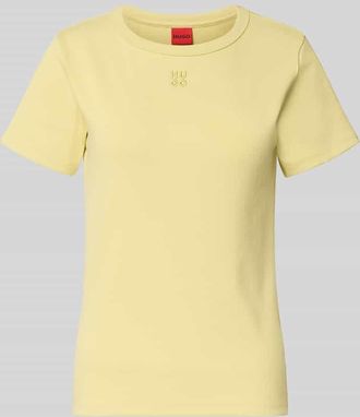 HUGO BOSS Regular Fit T-Shirt aus Baumwoll-Mix Modell DELORIS in Hellgruen, Gr&ouml;&szlig;e XL