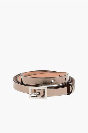 Dsquared2 Lamè Leather Slim Belt 10mm size 85