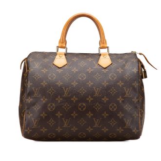 Louis Vuitton Snelheid Schoudertas Iconisch Monogram