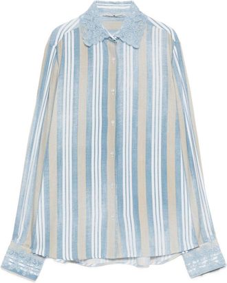 Ermanno Scervino Womens Shirts Clear blue