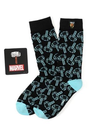Cufflinks Inc. Thor Crew Socks & Lapel Pin Set in Multi at Nordstrom
