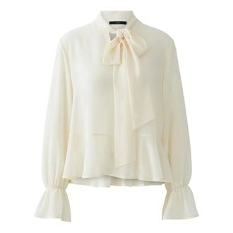 Oui Dames, Blouses & Shirts, Wit, Maat: XL