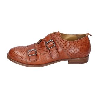 Moma Vintage Leren Elegante Loafers - Dames - Loafers - Bruin - 37 EU - Leer - Schoenen