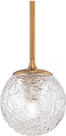 Maytoni Sospensione Contemporanea Ligero Metallo Ottone 1 Luce Diffusore In Vetro Bianco