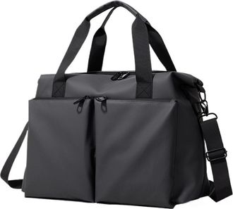 Generic Compatible For Travel Duffel Handbag Dry Wet Outdoor Business Trip Short Distance Shoulder Bag Large Fitness(Grey)