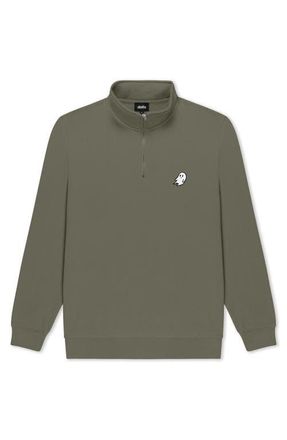 Dalix Womens Heartly Ghost Quarter Zip Pullover in Pine at Nordstrom, Size Xx-Large