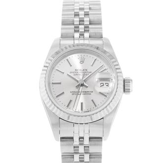 Rolex Pre-owned Rolex Datejust 26 Automatic Chronometer Silver Dial Ladies Watch 69174 SSJ