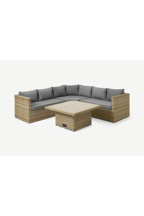 Royalcraft WENTWORTH 4pc Corner Lounging Set in Natural