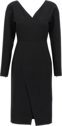 Fendi Black Techno jersey dress
