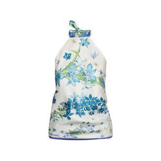 Ferragamo Spring-print Foulard Top